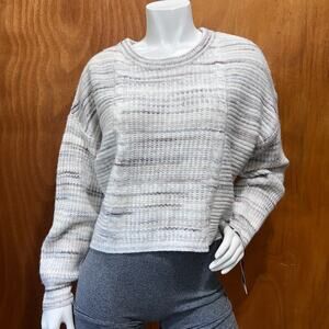 by&by Juniors Womens Crew Neck Long Sleeve Striped Pullover Sweater Size XL